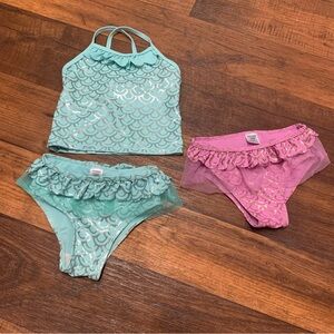 Green Mermaid Swimwuit Baby Girl 12 Months, Joe Boxer